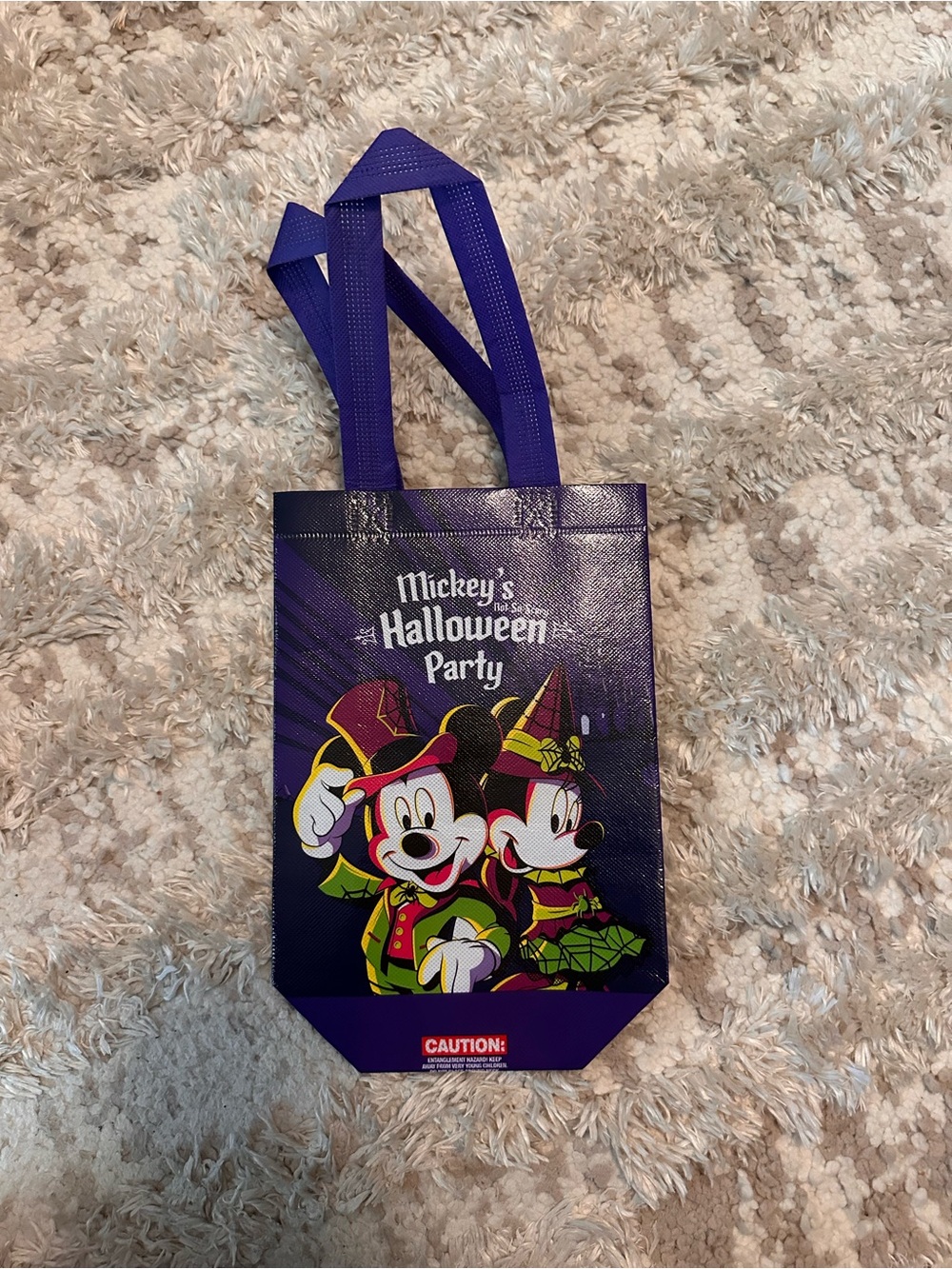 Disney Purple Mickey's Halloween Party Trick-or-Treat Tote